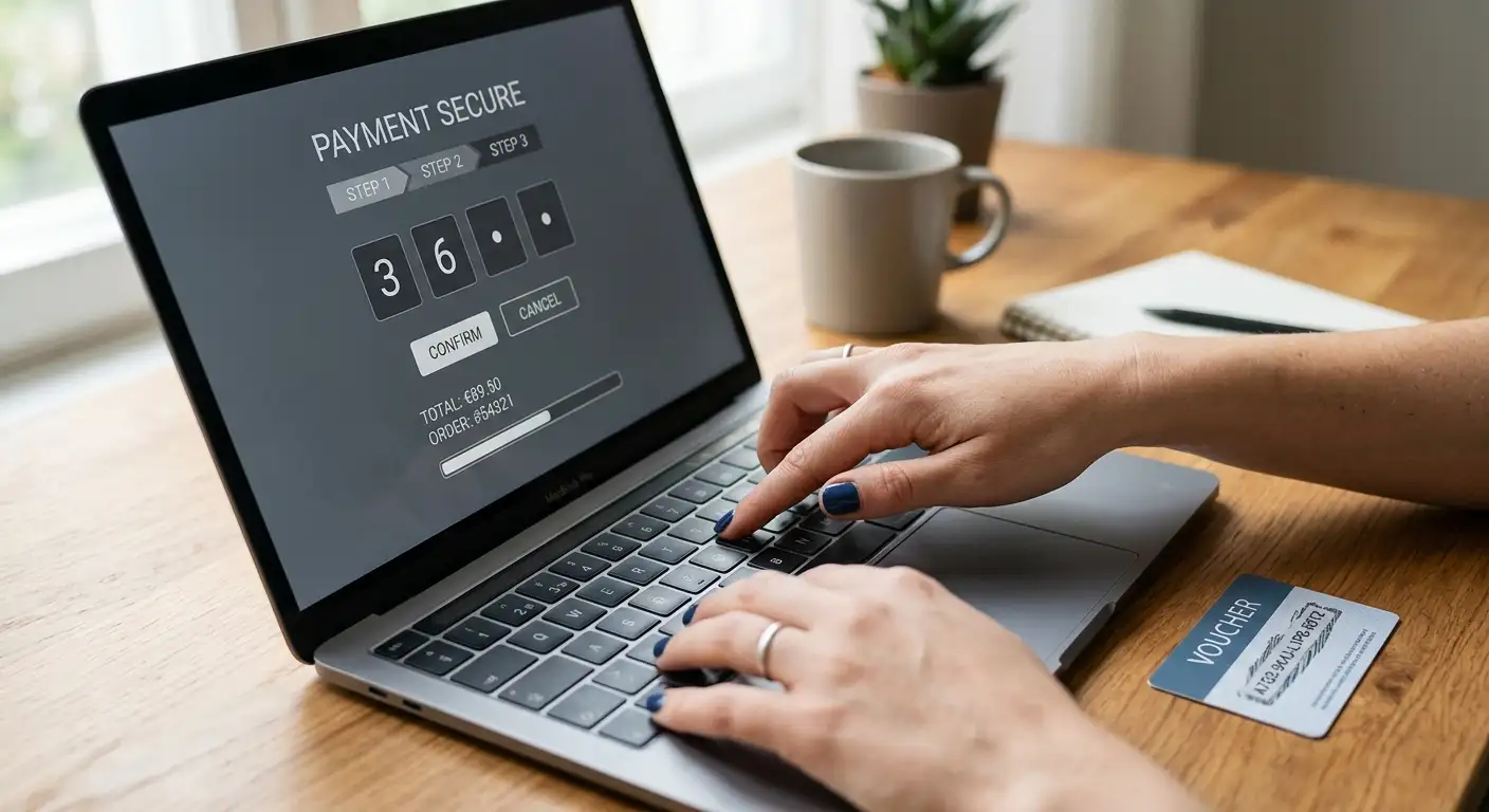 Zadávání PIN kódu z paysafecard voucheru